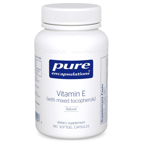 Vitamin E (with mixed tocopherols) 180's, Pure Encapsulation