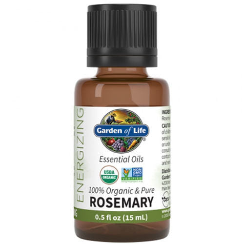 Organic Rosemary Essential Oil 0.5 oz. by Garden of Life