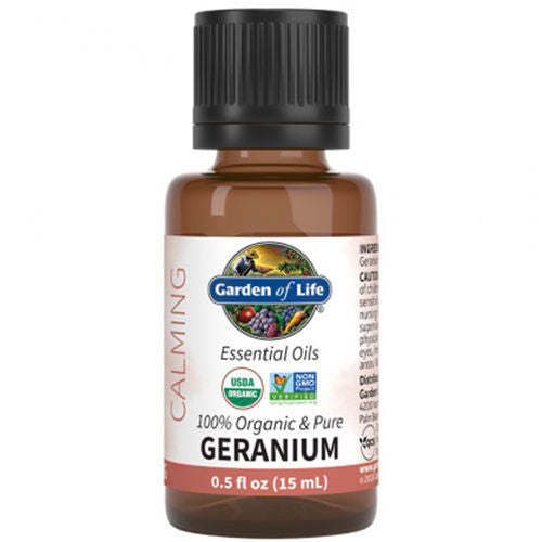 Organic Geranium Essential Oil 0.5 oz. by Garden of Life