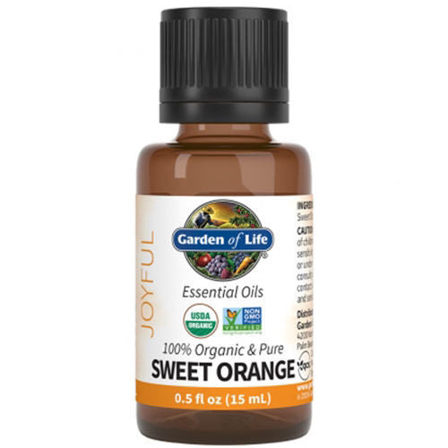 Organic Sweet Orange Essential Oil 0.5 oz. by Garden of Life
