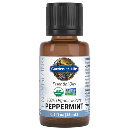 Organic Peppermint Essential Oil 0.5 oz. by Garden of Life