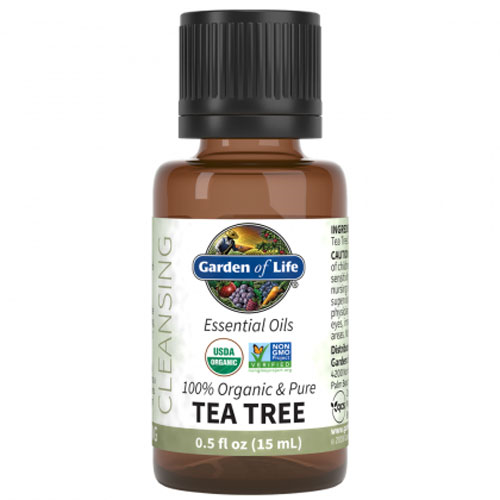 Organic Tea Tree Essential Oil 0.5 oz. by Garden of Life