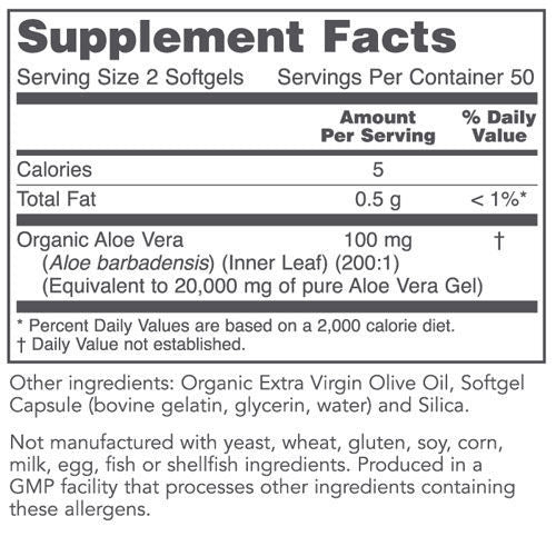 Aloe Vera Gels 100 softgels by Protocol