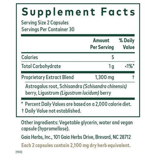 3-in-1 Immune Formula (was Astragalus Supreme) 60 caps, Gaia
