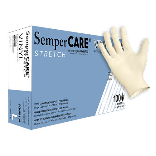 SemperCare® Premium Stretch Vinyl Exam Gloves