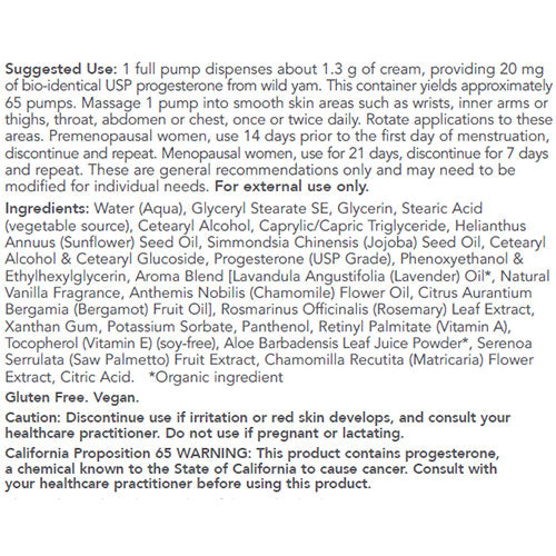 Progesterone Cream w/ Natural Lavender Scent 3oz by Protocol